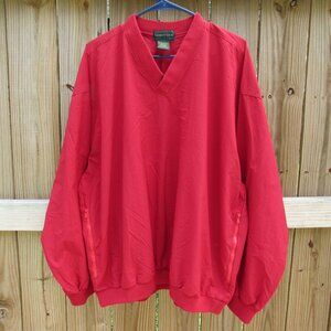 IZOD Club V-neck Red XL Pullover that converts into a 10X8 pocket bag